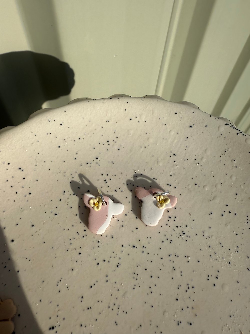 Image of pink cow sleeper charms 