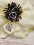 Purple Heart Earrings Image 2
