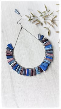 Image 2 of Collier artigianale in pelle AFRODITE COLLIER - "Mediterraneo"