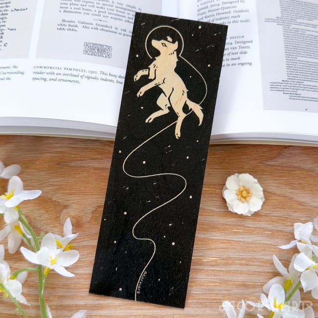 Laika Wood Bookmark