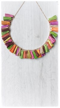 Image 5 of Collier artigianale in pelle AFRODITE COLLIER - "Positano"