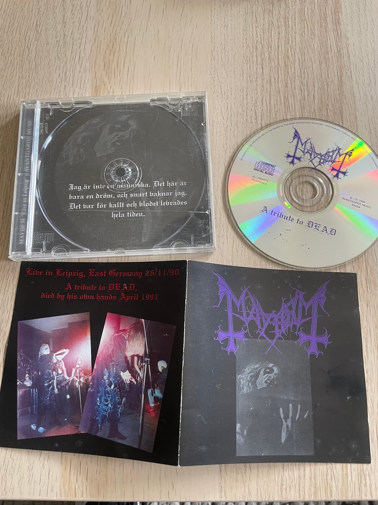 Image of Mayhem live original cd
