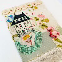 Image 5 of Artwork Wall art - ORIGINAL antique textile collage - Home