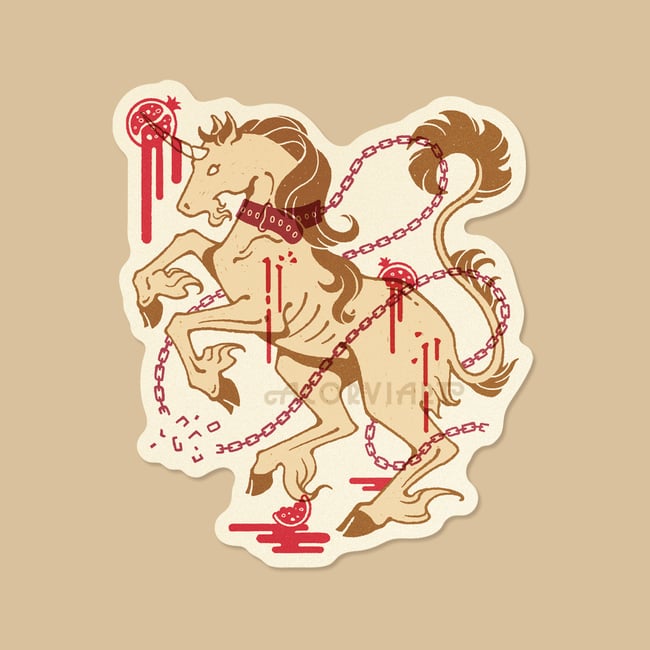 Unicorn Freed Sticker