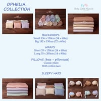 Image 6 of Ophelia backdrop fabric and wrap set natural