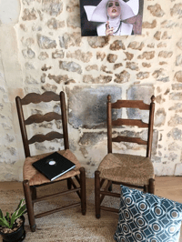 Image 2 of Chaises en bois anciennes 