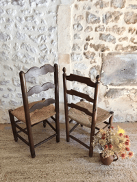 Image 3 of Chaises en bois anciennes 