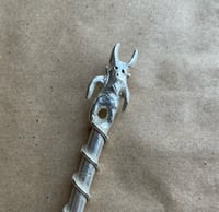 Image 3 of Demon pickle fork in silver plated bronze (one off)