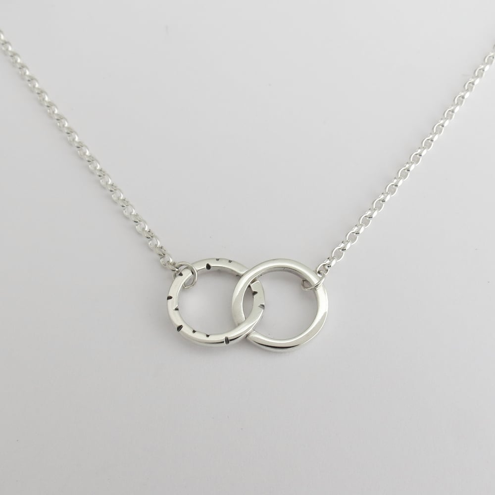Image of NOTCHED Linked Hoop Necklace