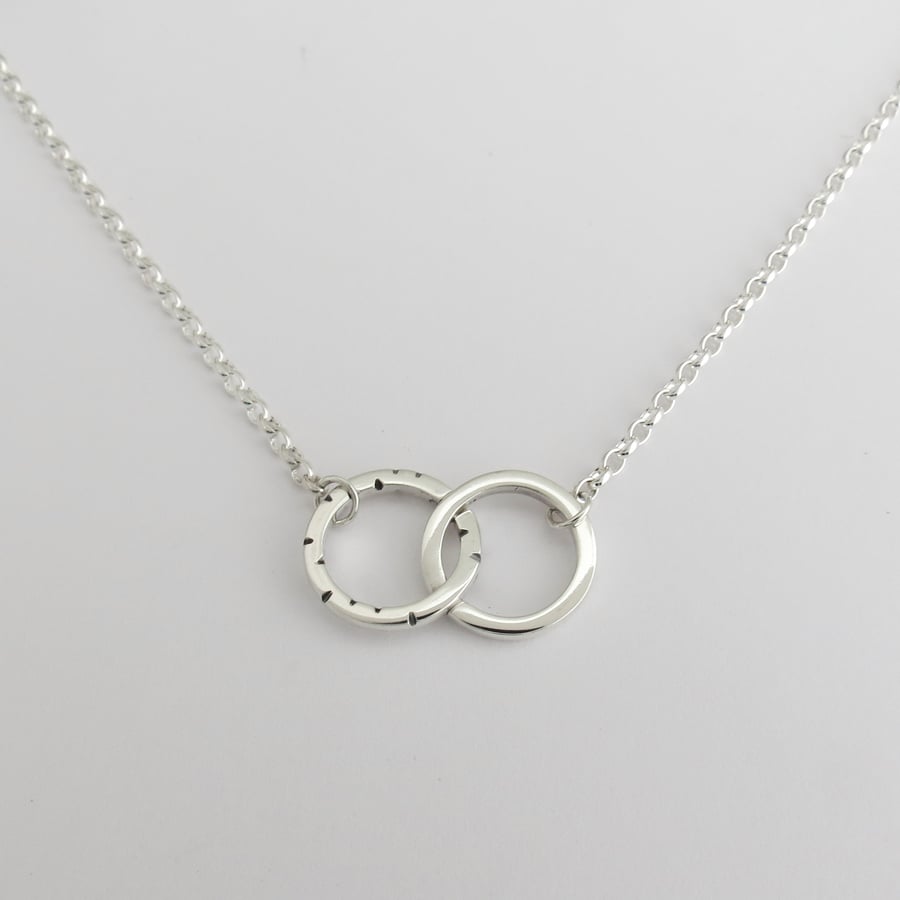 Image of NOTCHED Linked Hoop Necklace
