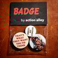 Image 1 of Tank Girl Seditionary Triple Badge Set