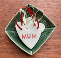 Image 1 of CERAMIC HEARTS (Set of 3 - Mum - A)