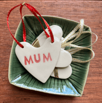 CERAMIC HEARTS (Set of 3 - Mum - C)