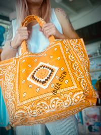 Image 4 of Bandana Tote ⛧° VILLAGE PUNK ⛧°IBIZA ⛧° FESTIVALVIBE ⛧°
