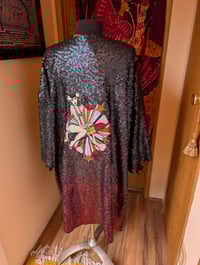 Image 1 of Lipstick pinup ombre Sequin Kimono o/s options available