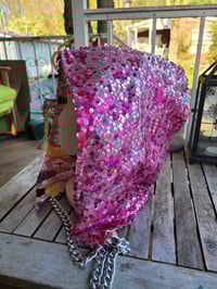 Image 1 of Birds of a Feather Inspired Mermaid Sequin Festi Hood Festival Wear
