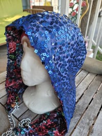 Image 1 of Royal Floral Sequin Festi Hood Festival Wear