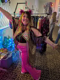 Image 4 of Gold Sequin Kimono O/S