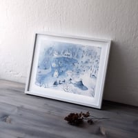 Image 4 of Print 'Blue Landscape' 青い風景 限定プリント
