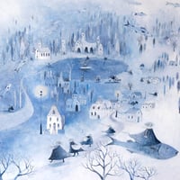 Image 2 of Print 'Blue Landscape' 青い風景 限定プリント