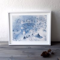 Image 1 of Print 'Blue Landscape' 青い風景 限定プリント