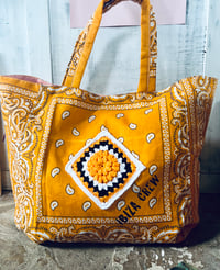 Image 7 of Bandana Tote ⛧° VILLAGE PUNK ⛧°IBIZA ⛧° FESTIVALVIBE ⛧°