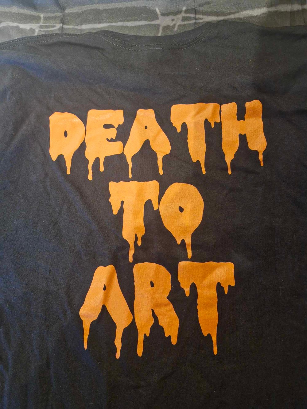 BGW Orange Logo - Death To Art On The Back