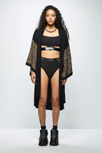 Image 5 of Cattana Kimono - Calli Army Green
