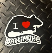 I ❤️ Baltimore Rat Czar sticker 3 pack- FREE domestic shipping!