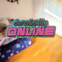 Image 2 of chronically online Sticker