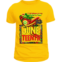 Stepping Into Juneteenth Tee — Yellow