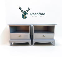 Image 1 of Stag Minstrel Single Drawer Bedside Tables 