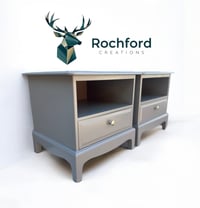Image 2 of Stag Minstrel Single Drawer Bedside Tables 