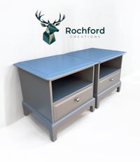 Image 3 of Stag Minstrel Single Drawer Bedside Tables 
