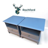 Image 4 of Stag Minstrel Single Drawer Bedside Tables 