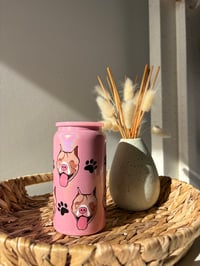 Image 2 of Pitbull Dog Icon Holographic stainless steel tumbler 