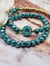 Image of Teal Flower Bracelets 