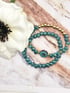 Teal Flower Bracelets  Image 2