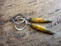 Image 6 of Jasper and sterling silver earrings 