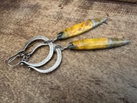 Image 14 of Jasper and sterling silver earrings 