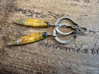 Image 15 of Jasper and sterling silver earrings 