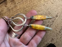 Image 4 of Jasper and sterling silver earrings 