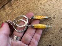 Image 16 of Jasper and sterling silver earrings 