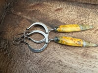 Image 19 of Jasper and sterling silver earrings 