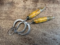 Image 20 of Jasper and sterling silver earrings 