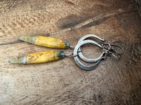 Image 21 of Jasper and sterling silver earrings 