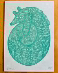 Image 1 of Sausage Roll Riso Print