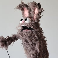 Image 3 of The BUNNY Critter Puppet in Gray