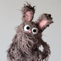 Image 2 of The BUNNY Critter Puppet in Gray