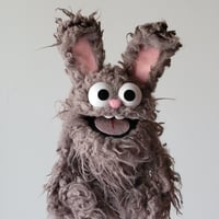 Image 1 of The BUNNY Critter Puppet in Gray